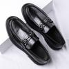 Men's Leather Shoes 2025 New Business Dress Leather Shoes Trend Fashion Casual High-end Wedding Men's Shoes 2025 Direct Sales