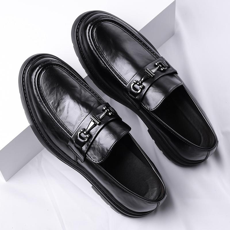 Men's Leather Shoes 2025 New Business Dress Leather Shoes Trend Fashion Casual High-end Wedding Men's Shoes 2025 Direct Sales