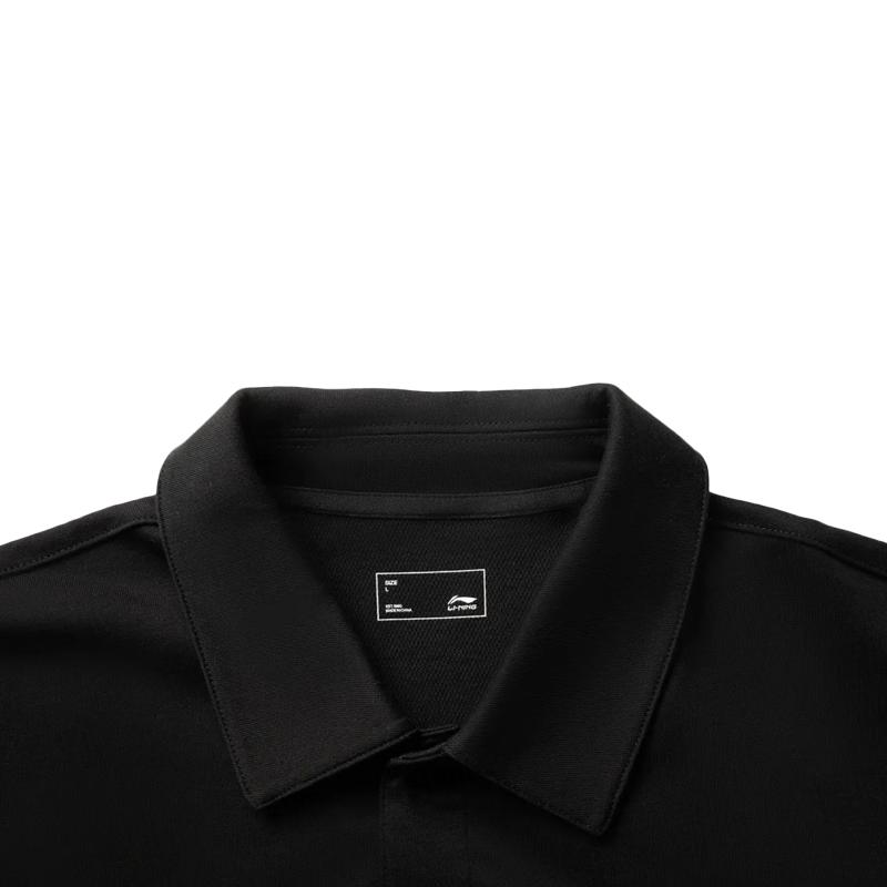 Li Ning Minimalist Fashion Letter Breathable Pocket Comfortable Versatile Short Sleeve Polo Shirt Casual Sports Suit Unisex suit APLV461-2+AKLV085-3