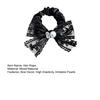 Hair Rope High Elasticity Lace Ribbon Bow Imitation Pearls Rhinestones Decor Hair Tie