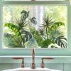 Colorful Spring Floral Window Cling Double-Sided Static Glass Sticker Stained Glass Effect Flowers Butterflies Window Decal for Kitchen Bedroom