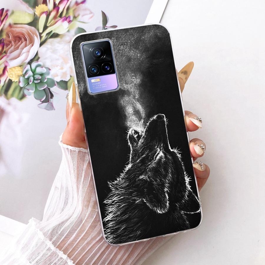 For Vivo V21E V 21 E V2061 V2055 Case Soft Silicone TPU Protective Butterfly Phone Case For VivoY73 2021 V21 E 4G 5G Cover Coque