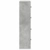 Bookshelf Concrete Grey 60 x 24 x 101.5 cm Engineered Wood