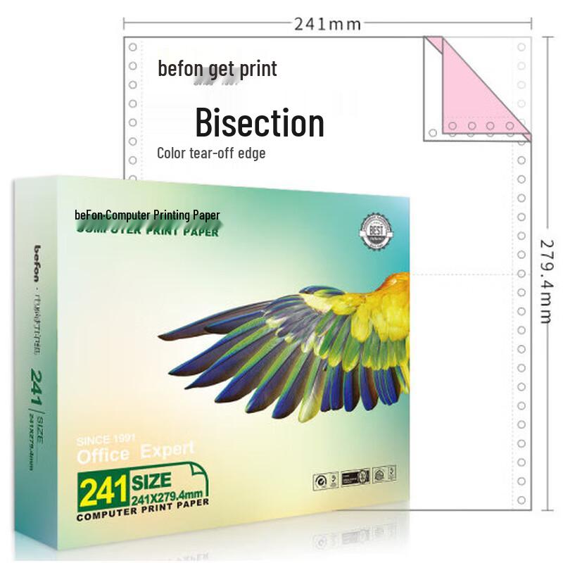 Befon Continuous Form Dot Matrix Printer Paper