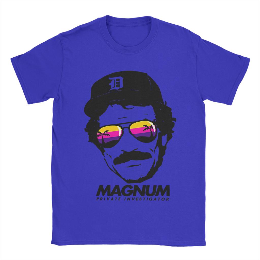 Magnum PI T-shirt Unisex Cotone Puro Maglietta Originale Girocollo T-Shirt Manica Corta Abbigliamento Classico