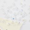 DIY Jewelry 5328 AB White Austrian Crystal Rhombus Beads for Bracelets & Necklaces