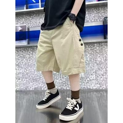Boys' Summer Cotton Pants Fashion Thin Quick-Dry Mosquito-Repellent Pants Summer Children's Wear 2025 New Style Boys' Pants