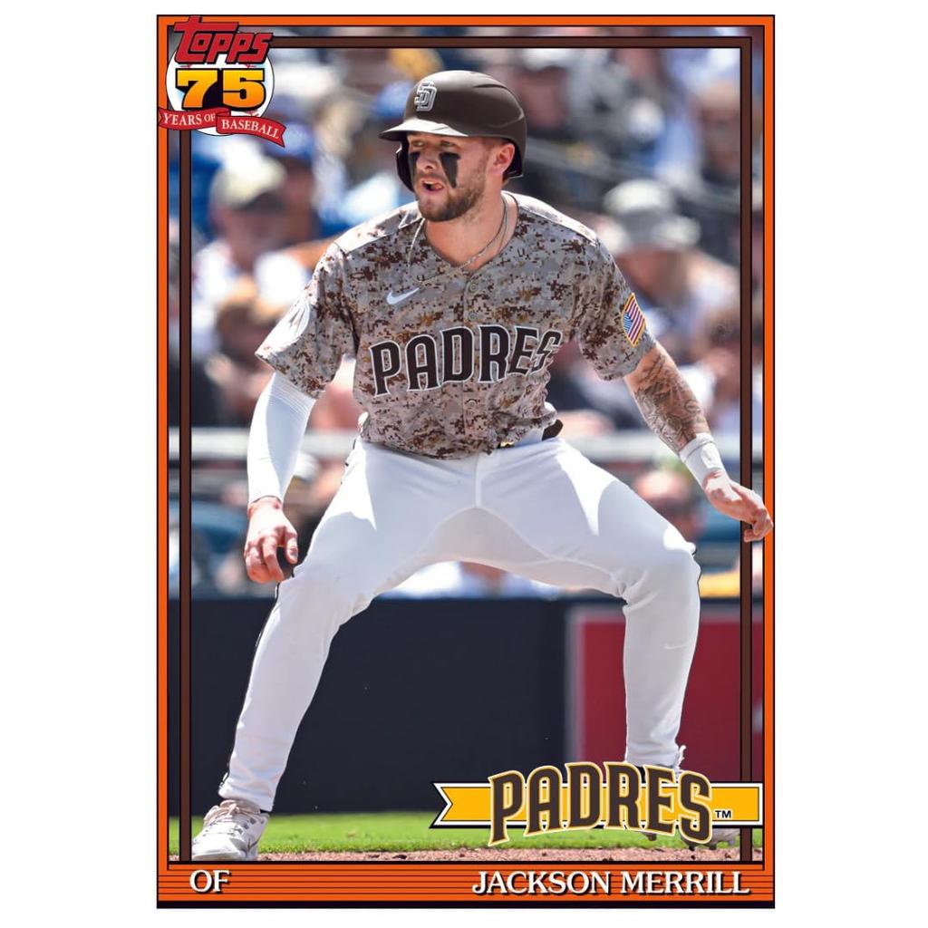 2026 Topps Baseball Series 1 Hobby Box 75th Anniversary Edition Each Box Contains One Autographed or Relic - - Card.