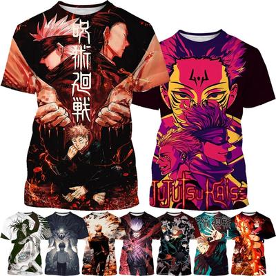 Vară anime Jujutsu Kaisen 3D imprimate tricou pentru bărbați și femei casual hip hop Harajuku mânecă scurtă tricou topuri