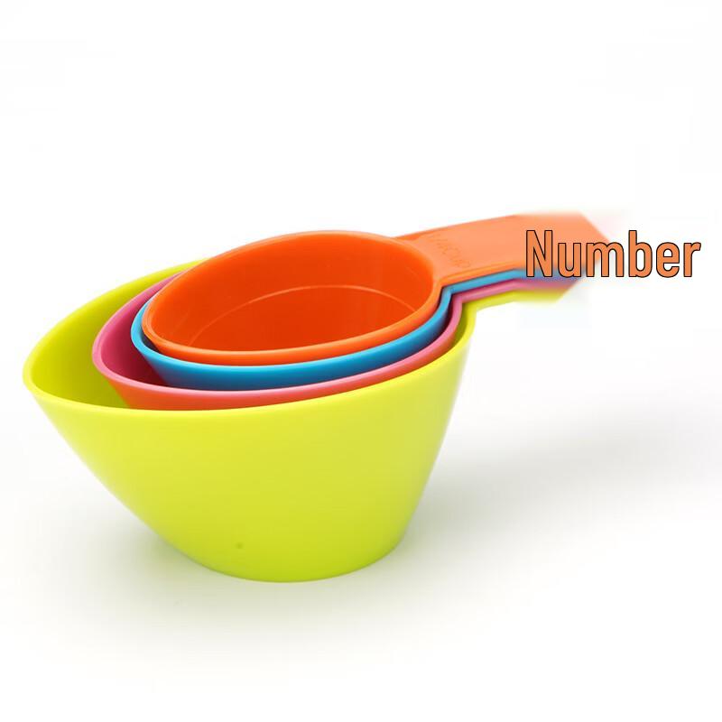 MDNG Colorful Plastic Measuring Cup and Spoon Set
