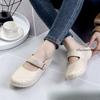 Fashion Women Mules 2025 Summer Elegant Square Closed Toe Flat Slippers Female Shoes Casual Leather Black White Slides Big Size