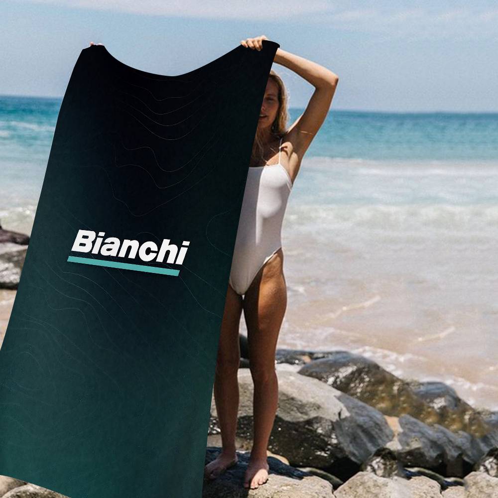 B-Bianchis Logo Microfiber Printed Beach Towel Mountain Climbing Yoga Beach Swimming Running Absorbent Soft Towel