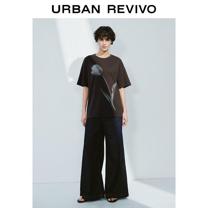 Women s Retro Contrast Stitch Micro-Flare Jeans 27 индиго