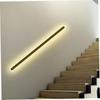 Gadpiparty Long Bedside Wall Light Indoor Wall Lamp Simple Style Led 40cm Length Black Frame Warm Light Great for Room