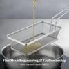 Mesh Frying Basket with Handle Multi-Purpose for Restaurant, Home Cooks