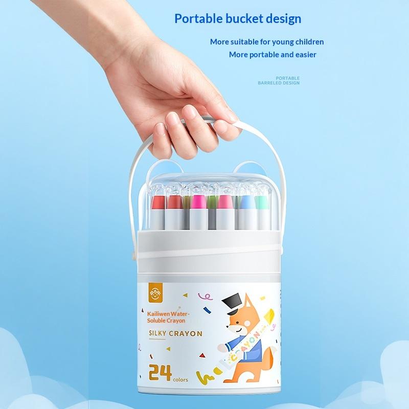 12/24/36/48 Colors Children'S Water Soluble Painting Crayons Watercolor All-In-One Silky Crayons