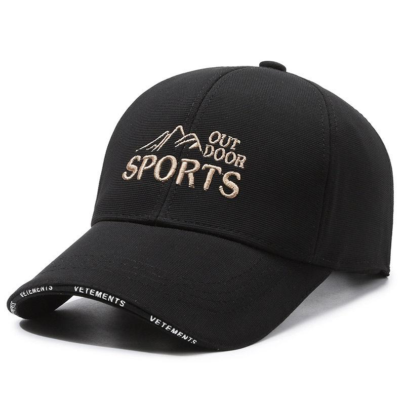 Männer Lange Krempe Kappe Stickerei Frauen Frühling Herbst Sonnenschirm Baseball Kappe Angeln Sonne Kappe Sonnenblende Hüte Spitzen Kappe