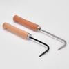 1PC Black Stainless Steel Hook Single Claw Root Hook Loosening Tool Root Hook Gardening Tool Potted Bonsai Maintenance