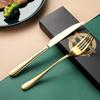 Abay Gold 304 Stainless Steel Steak Knife & Fork Set