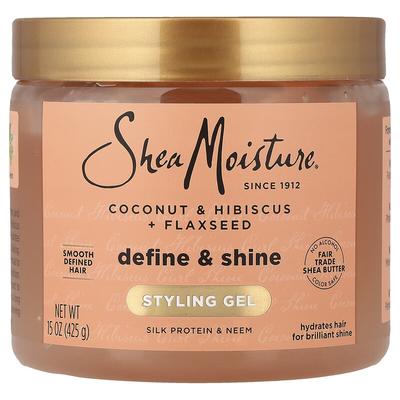 Styling-Gel, Definieren & Glanz, Kokosnuss & Hibiskus + Leinsamen, 15 oz (425 g)