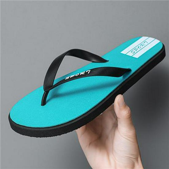 

Мужские летние повседневные нескользящие шлепанцы - Простые уличные сандалии с перемычкой, Новинка 2025, Пляжная одежда. Size 41