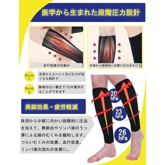 MOOKISOO Expert supervised mens compression socks calf support moderate tightening three-level graduated sleeve unisex running jogging cycling outdoor