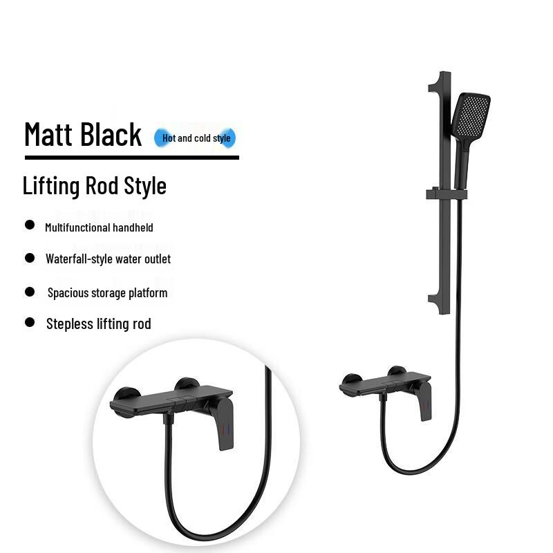 Xuanyong Bathtub Shelf Shower Set with Handheld Spray