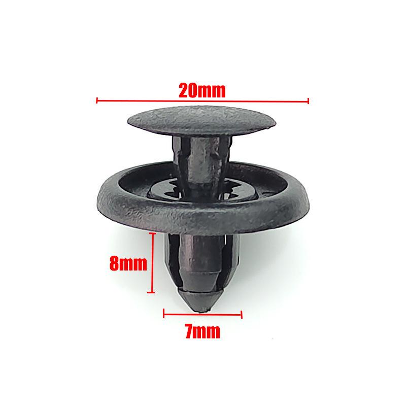 7mm Stoßfängerclip Kotflügelverkleidung Schutz Kunststoffniet für Modell 90467-07166