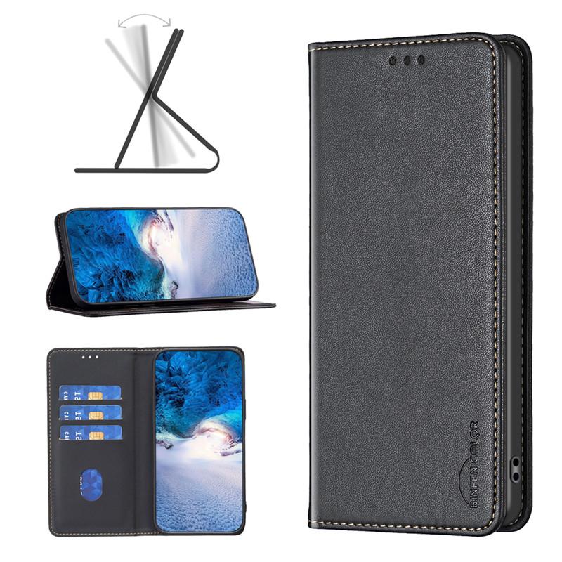 

Кожаный чехол-книжка для телефона для iPhone 17 Pro Max 16 Plus 15 14 13 12 11 XS XR X Samsung S25 FE S24 S23 S22 S21 A17 A16 A36 A56 Обложка с держателем для карт-кошелька iPhone 7 (iPhone 8) чёрный