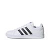 Grand Court Base Weiß Schwarz Unisex Sneaker Wolkenweiß Kernschwarz Dunkelblau EE7904