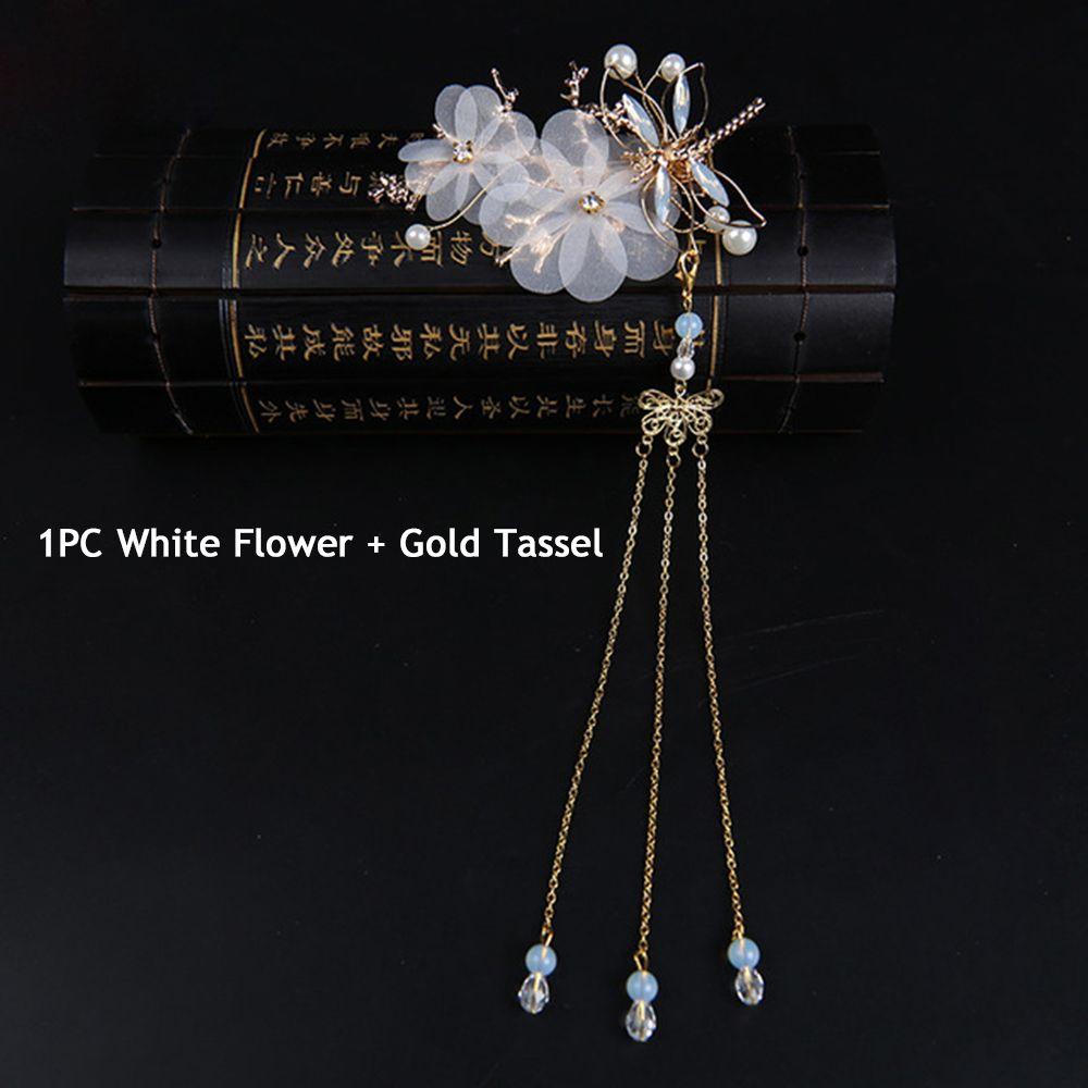 Elegant Classical Style Dragonfly HANFU Traditional Chinese Tassel Headwear Hairpin Hair Clips