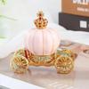 Home Decoration Enamel Diamond Inlaid Pumpkin Carriage Jewelry Box Fairy Tales Prop Decorations