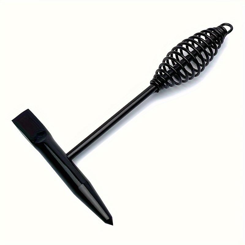 1pc High-Carbon Steel Welding Chipping Hammer with Spring Handle, Rust Remover, Slag Hammer for Welder, Industrial Hand Tool, Safety Security