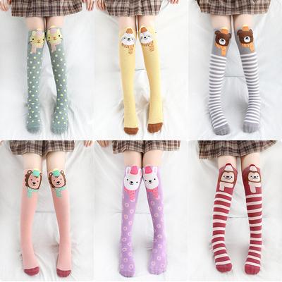 Cartoon Children Cotton Stockings Soft Breathable Girls Stocking