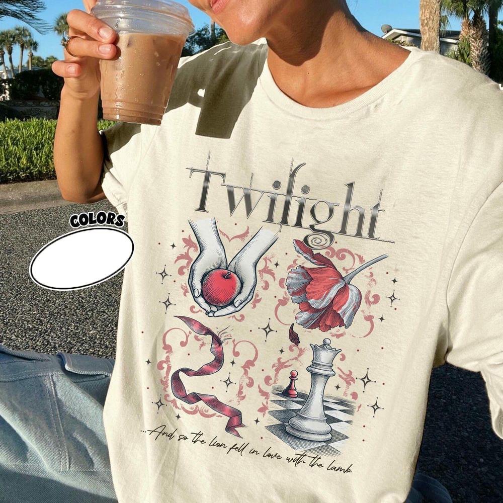 Vintage Dark Academia Bookish Literary Shirt Twilight Inspired Book Cover Aesthetic Comfort Shirt Social Unisex Top Streetwear