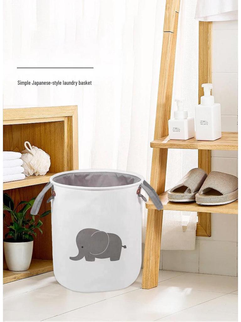 EVA Elephant Laundry Hamper: Foldable Toy & Fabric Storage Bin for Home Use