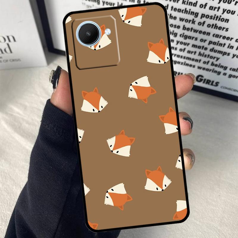 Cartoon Foxes Animal For Realme 15 14 10 11 12 13 Pro Plus C65 C67 C71 C63 C61 C55 C51 C53 C75 GT6 GT7 Pro Case