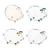 18 X 12 Cm Glass Piggy Bank, Children's , Charming Transparent Bedroom Table Decoration,