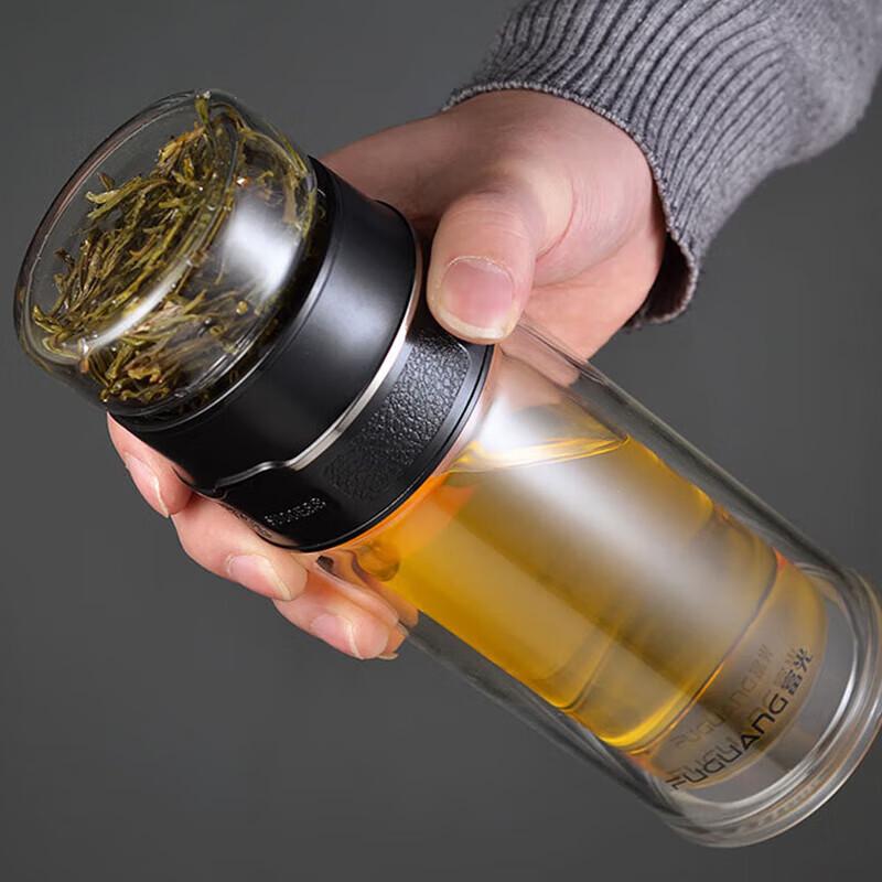 Fuguang Xuanya Double-Layer Glass Tea Infuser Cup