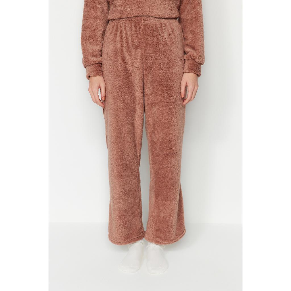 Set de pijamale tricotate cu hanorac-pantaloni cu glugă Wellsoft roz Thmaw24pt00030