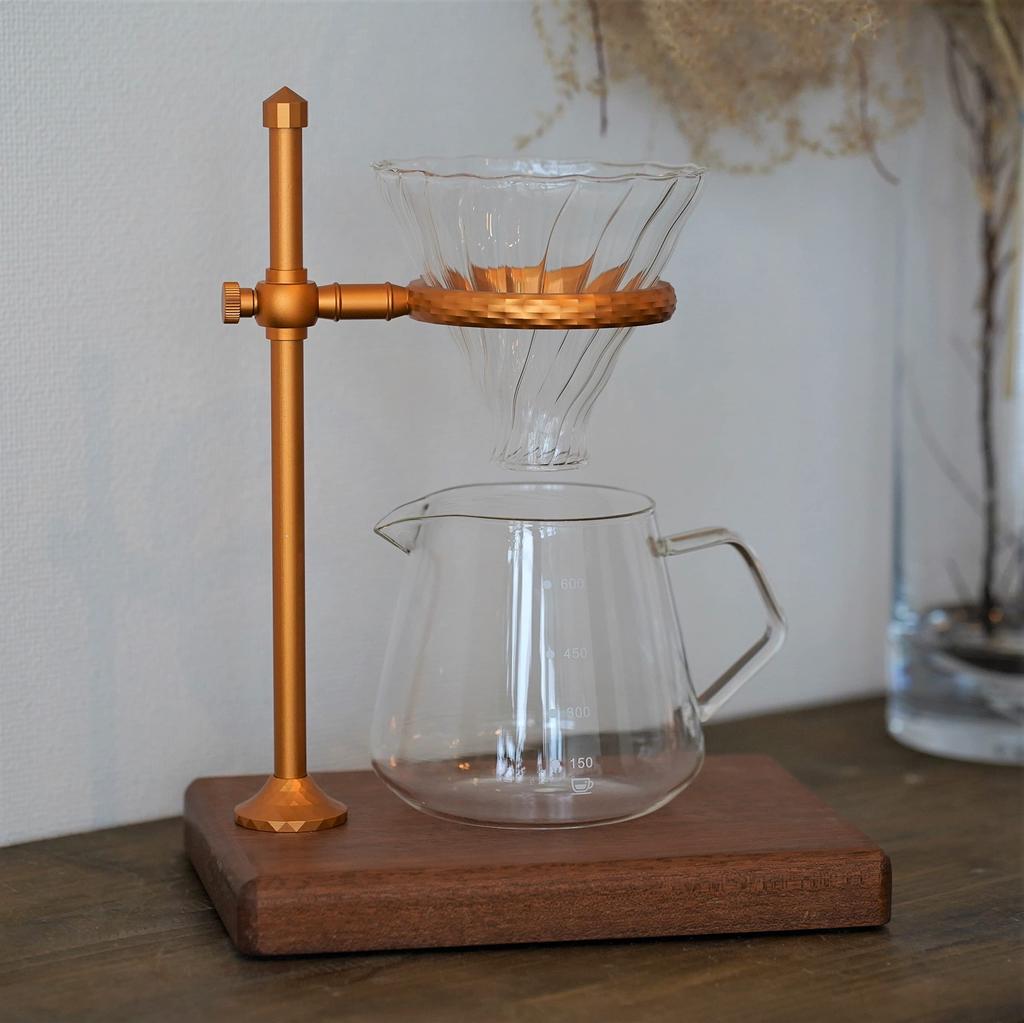 WOOD SHOW Coffee Equipment Coffee Drip Coffee Coffee Server coffee equipment Set Stand, Dripper, (3-piece set)