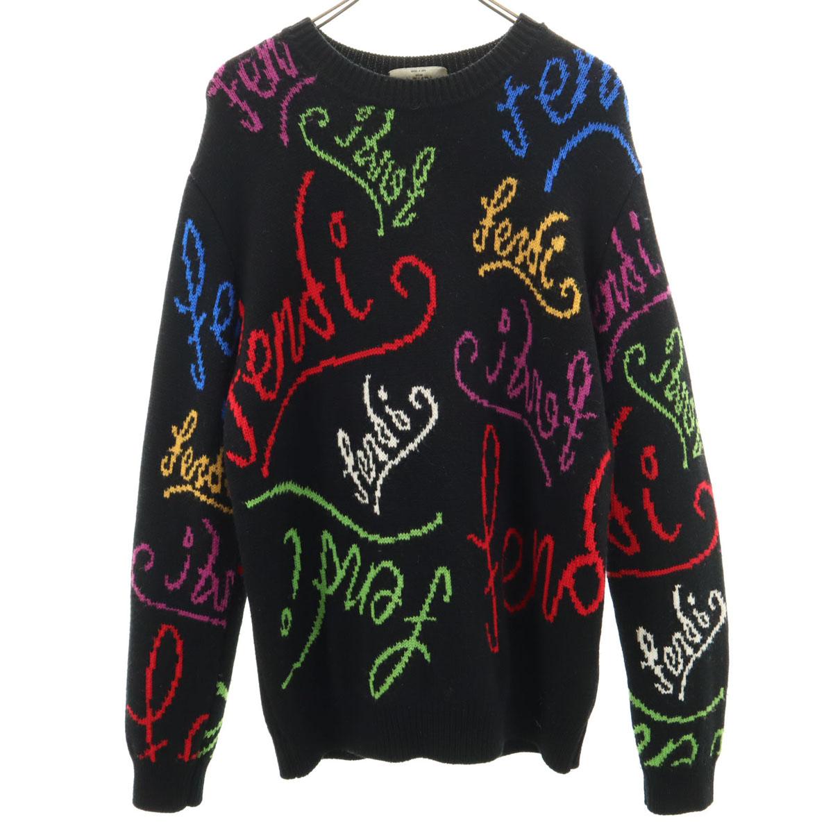 

FENDI made in Italy Overall handle Long sleeve sweater 48 knit Men s Used