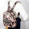 MCM Studs Backpack Daypack Camouflage Pattern pink Calfskin Women Used