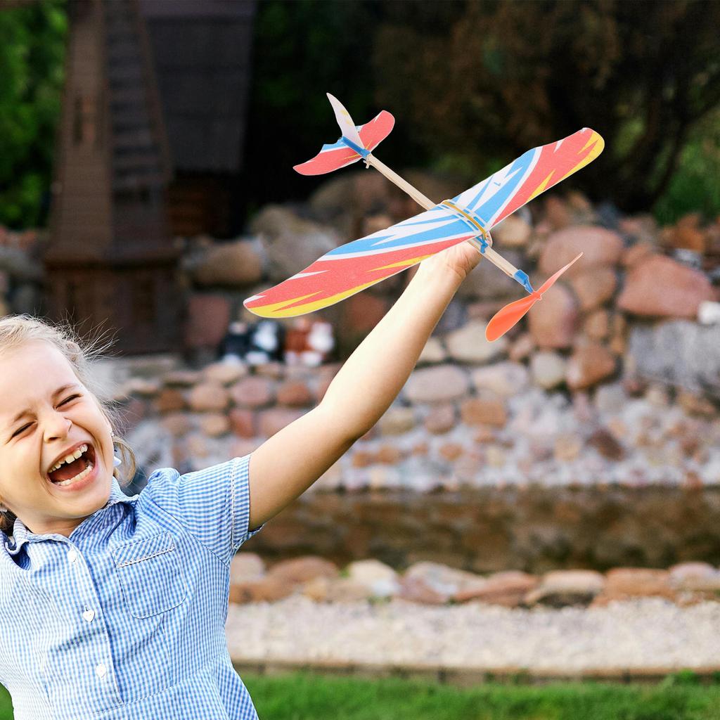 3pcs DIY Creative Aircraft Model Delicate Bird Design Kids Kids Toys Model Rubber Band Powered Aircraft Educational (Random