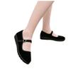 Old Beijing cloth shoes women's flat black etiquette work shoes hotel shoes dance shoes generation mother shoes square dance shoes
