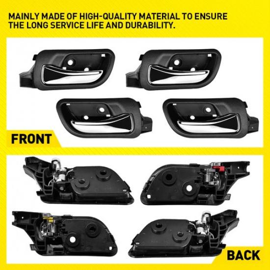 4X Front+Rear Left Right Ide Door Handle for 2003 04-2007 Honda Accord Sedan