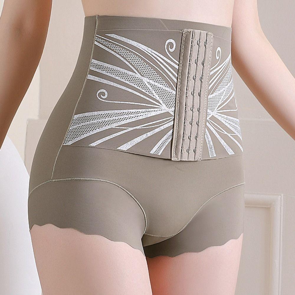 

Buckle Butt Lifter Briefs Lace Slimming Buckle Shapers Fashion Postpartum Body Shapers Female M чорний