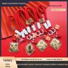 Fashion Pure Gold Cartoon Keychain - Hot-Selling Everyday Mobile Phone & Bag Charm