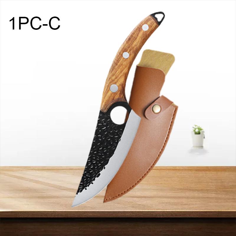 3 Types Cutting and Boning Knife Professional Chef's Knife Forged Kitchen Knives Fruit Knife BBQ Cooking Tools and Accessories