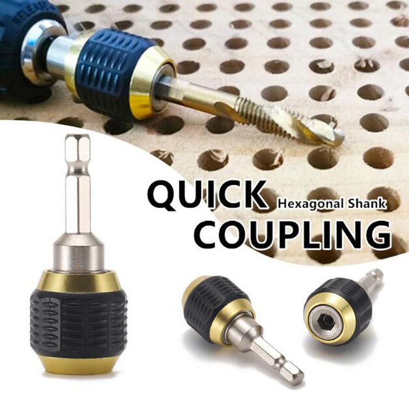 Large Head Pop-up Quick Release Self-locking Hexagonal Handle Extension Rod Electric Drill Driver Conversion Screwdriver Tool